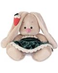 Плюшена играчка Budi Basa - Зайка Ми, бебе, с кадифена рокля и ягодка, 15 cm - 1t