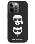 Калъф Karl Lagerfeld - Saffiano K and C, iPhone 13 Pro, черен - 3t