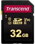 Карта памет Transcend - 32GB, SDHC, UHS-II U3, V90 - 1t