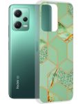 Калъф Techsuit - Marble, Redmi Note 12 5G/Poco X5, Green Hex - 1t