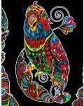 Картина за оцветяване ColorVelvet - Папагал, 47 х 35 cm - 1t