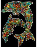 Картина за оцветяване ColorVelvet - Делфини, 29.7 х 21 cm - 1t
