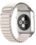 Каишка Techsuit - W037 Nylon, Apple Watch, 42/44/45/49 mm, бяла - 1t