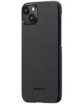 Калъф Pitaka - Fusion MagEZ 4 600D, iPhone 15 Plus, Grey Twill - 2t