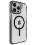 Калъф Zagg -  Santa Cruz Snap, iPhone 15 Pro Max, прозрачен/черен - 3t