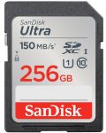 Карта памет SanDisk - Ultra, 256GB, SDXC, UHS-I - 1t
