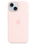 Калъф Apple - Silicone MagSafe, iPhone 15 Plus, Light Pink - 1t