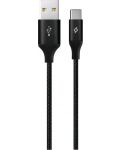 Кабел ttec - AlumiCable XL, USB-A/USB-C, 2 m, черен - 1t