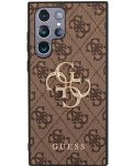 Калъф Guess - Metal Logo, Galaxy S23 Ultra, кафяв - 1t