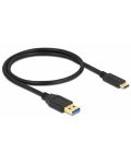 Кабел Delock - 83869, USB-C/USB-A, 0.5 m, черен - 1t