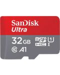Карта памет SanDisk - Ultra, 32GB, microSDHC, Class10 + адаптер - 2t