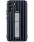 Калъф Samsung - Protective Standing, Galaxy S22 Plus, син - 2t
