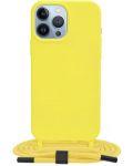 Калъф Techsuit - Crossbody Lanyard, iPhone 13 Pro Max, жълт - 1t