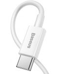 Кабел Baseus - Superior, USB-C/Lightning, 1 m, бял - 2t