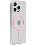 Калъф Holdit - MagSafe Case, iPhone 15 Pro Max, розов/прозрачен - 2t