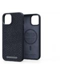 Калъф Njord - Salmon Leather MagSafe, iPhone 14, черен - 3t