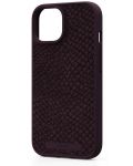 Калъф Njord - Salmon Leather MagSafe, iPhone 15, кафяв - 1t
