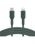 Кабел Belkin - CAA003bt1MMG, Lightning/USB-C, 1 m, зелен - 1t