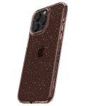 Калъф Spigen - Liquid Crystal Glitter, iPhone 15 Pro Max, Rose Quartz - 4t
