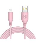 Кабел Tellur - TLL155399, USB-A/Lightning, 1 m, розов - 1t
