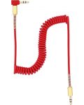 Аудио кабел Tellur - TLL311061, жак 3.5 mm/жак 3.5 mm, 1.5 m, червен - 2t
