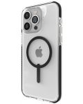 Калъф Zagg -  Santa Cruz Snap, iPhone 15 Pro Max, прозрачен/черен - 2t