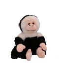 Плюшена играчка Keel Toys - Маймунка, черна и бяла - 1t