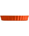 Керамична форма за тарт Emile Henry - 2.8 L, 32 cm, оранжева - 3t