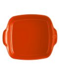 Керамична тава Emile Henry - 1.8 L, 28 x 24 x 7.5 cm, оранжева - 2t