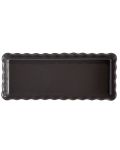 Керамична форма за тарт Emile Henry - 1.3 L, 36.5 x 15 x 5 cm, черна - 2t