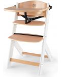 Столче за хранене KinderKraft - Enock, дървено/бели крака - 1t