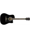 Електро-акустична китара Fender - FA-125CE, черна - 2t