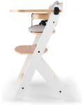 Столче за хранене KinderKraft - Enock, бяло, с възглавница - 5t