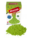 Кинетичен пясък в кyтия Heroes - Зелен цвят, 500 g - 2t