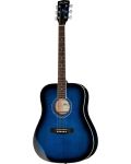 Акустична китара Harley Benton - D-120TB, синя/черна - 1t