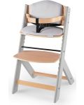 Столче за хранене KinderKraft - Enock, сиво, с възглавница - 3t