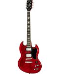 Електрическа китара Harley Benton - DC-580 CH Vintage, червена - 1t
