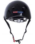 Детска вело каска Kiddimoto - Мото очила, черна, M - 3t