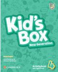 Kid's Box New Generation Level 4 Activity Book with Digital Pack British English / Английски език - ниво 4: Учебна тетрадка с код - 1t
