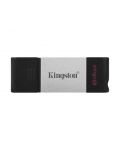 Флаш памет  Kingston - DT80, 128GB, USB 3.2 Gen 1, черна - 1t