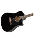Акустична китара Fender - CD-60SCE Solid Top, черна - 3t