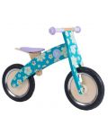 Дървено колело за баланс Kiddimoto - Цветчета - 1t