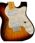 Електрическа китара Fender - Am Vintage II 1972 Teler Thinlinе 3CSB, кафява - 3t