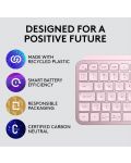 Клавиатура Logitech - MX Keys Mini, безжична, розова - 12t