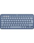 Клавиатура Logitech - K380 For Mac, US ISO , безжична, Blueberry - 1t
