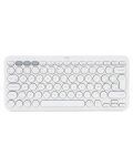 Клавиатура Logitech - K380 US For Mac, безжична, бяла - 1t