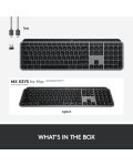 Клавиатура Logitech - MX Keys For Mac, безжична, Space Grey - 13t