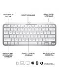 Клавиатура Logitech - MX Keys Mini for Mac, безжична, сива - 6t
