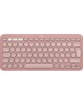 Клавиатура Logitech - Pebble Keys 2 K380s, безжична, US Layout, Rose - 1t