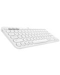 Клавиатура Logitech - K380 US For Mac, безжична, бяла - 2t
